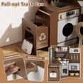 Load image into Gallery viewer, Corner Kitchen Toys with Lights and Sounds with Pull-out Trash Can and Stoves
