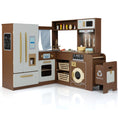 Load image into Gallery viewer, Corner Play Kitchen with Lights and Sounds for Ages 3+
