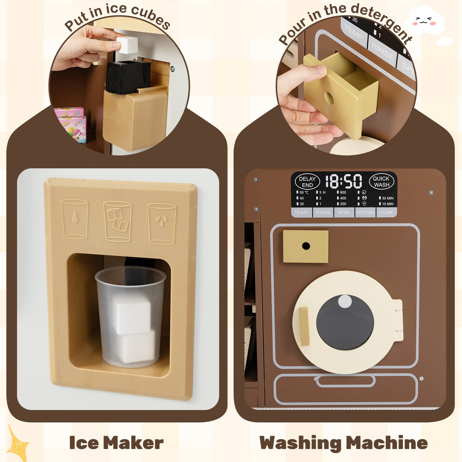 Corner Play Kitchen with Lights and Sounds for Ages 3+