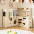 Load image into Gallery viewer, Corner Play Kitchen with Lights and Sounds for Ages 3+
