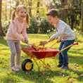 Load image into Gallery viewer, Costzon Kids Wheelbarrow with All-Terrain Wheels-Red
