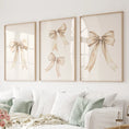 Load image into Gallery viewer, Trendy Aesthetic Bows Nursery Wall Art Set Poster
