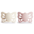 Load image into Gallery viewer, FRIGG Butterfly Anatomical Silicone Pacifier 2-Pack (0-6 Months)
