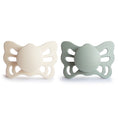 Load image into Gallery viewer, FRIGG Butterfly Anatomical Silicone Pacifier 2-Pack (0-6 Months)
