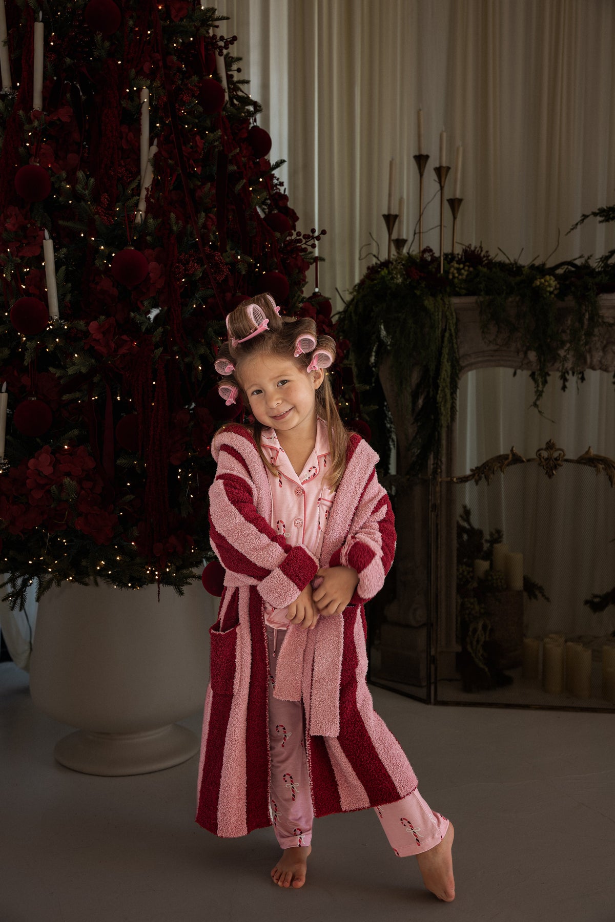 Children's Robe | Sugar Plum Stripe