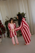 Load image into Gallery viewer, Children's Robe | Sugar Plum Stripe
