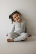 Load image into Gallery viewer, Bamboo Two Piece Pajamas | Foggy Grid

