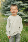 Load image into Gallery viewer, Sage Long Sleeve Cotton Tee
