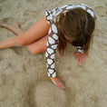 Load image into Gallery viewer, Girl's Long Sleeve Swimsuit | Seashells
