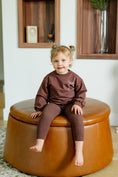Load image into Gallery viewer, Bow Sweatsuit-Rosy Brown

