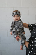 Load image into Gallery viewer, Bamboo Zip Pajamas | Black Gingham
