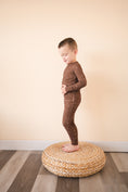 Load image into Gallery viewer, Two-Piece Pajama Set -  Brown Lightning
