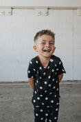 Load image into Gallery viewer, Bamboo Short Set | B&W Polka Dot
