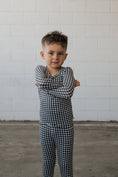 Load image into Gallery viewer, Bamboo Two Piece Pajamas | Black Gingham
