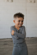 Load image into Gallery viewer, Bamboo Two Piece Pajamas | Black Gingham
