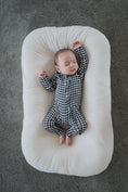 Load image into Gallery viewer, Bamboo Zip Pajamas | Black Gingham
