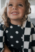Load image into Gallery viewer, Girl's Bamboo Short Set | B&W Polka Dot
