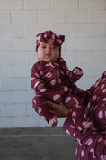 Load image into Gallery viewer, Bamboo Zip Pajamas | Heather Rose Dot
