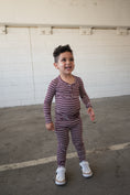 Load image into Gallery viewer, Bamboo Two Piece Pajamas | Maroon Stripe
