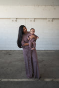 Load image into Gallery viewer, Bamboo Zip Pajamas | Maroon Stripe
