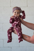 Load image into Gallery viewer, Bamboo Zip Pajamas | Heather Rose Dot
