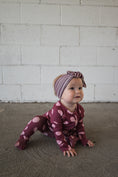 Load image into Gallery viewer, Bamboo Zip Pajamas | Heather Rose Dot
