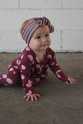 Load image into Gallery viewer, Bamboo Zip Pajamas | Heather Rose Dot
