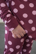 Load image into Gallery viewer, Girl's Bamboo Button Up Lounge Set | Heather Rose Dot

