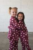 Load image into Gallery viewer, Girl's Bamboo Button Up Lounge Set | Heather Rose Dot
