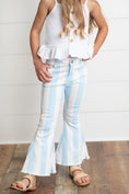 Load image into Gallery viewer, Light Blue Stripe Denim Pants
