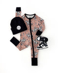 Load image into Gallery viewer, Bamboo Zip Romper | Desert Cowboy
