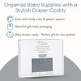 Load image into Gallery viewer, Rope Diaper Caddy in Pacific Blue
