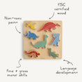 Load image into Gallery viewer, Wooden Dino Puzzle

