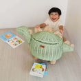 Load image into Gallery viewer, Dinosaur Storage Basket Mint Green - Large
