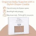 Load image into Gallery viewer, Rope Diaper Caddy in Blush
