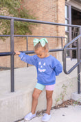 Load image into Gallery viewer, Pastel Gingham Jack-o-Lantern Crewneck Sweatshirt or Romper
