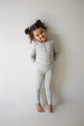 Load image into Gallery viewer, Bamboo Two Piece Pajamas | Foggy Grid
