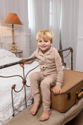 Load image into Gallery viewer, Ribbed Grandpa PJ- Cocoa
