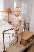 Load image into Gallery viewer, Ribbed Grandpa PJ- Cocoa
