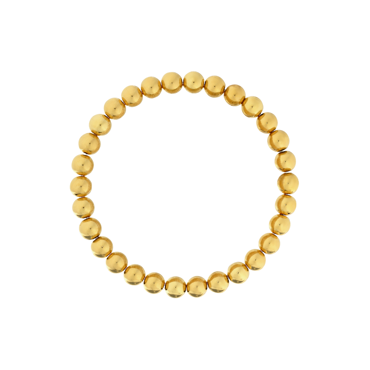 6mm Gold Filled Beaded Bracelet
