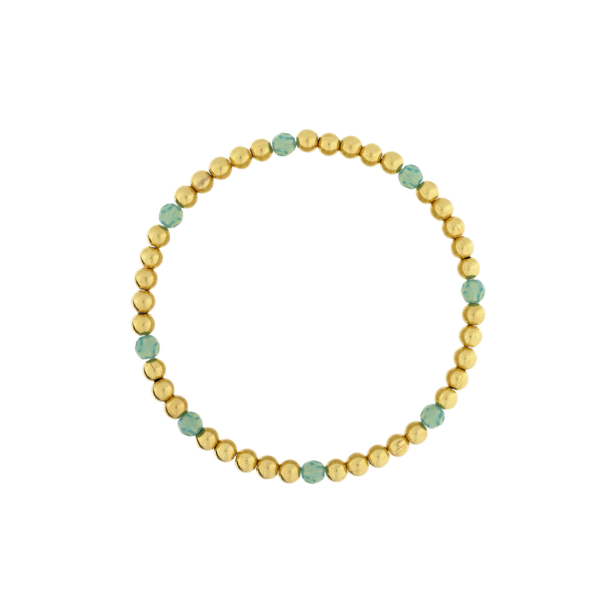 4mm Gold Filled Gemstone Accent Bracelet