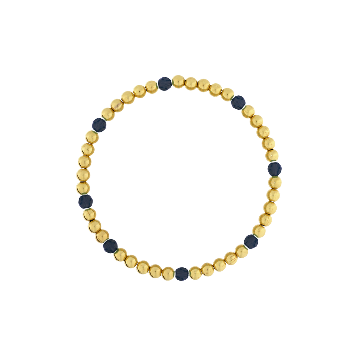4mm Gold Filled Gemstone Accent Bracelet