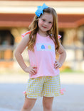 Load image into Gallery viewer, Back To School Girls "ABC" Embroidered Ruffle Set
