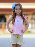 Load image into Gallery viewer, Back To School Girls "ABC" Embroidered Ruffle Set

