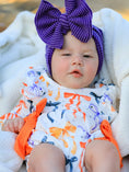 Load image into Gallery viewer, Halloween Bow Print Girls Romper Ruffle Bow Long Sleeve
