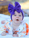 Load image into Gallery viewer, Halloween Bow Print Girls Romper Ruffle Bow Long Sleeve
