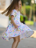 Load image into Gallery viewer, Colorful Back-to-School Delight Girls Dress
