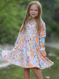 Load image into Gallery viewer, Fall Thanksgiving Pumpkin Leaf Print Dress
