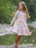 Load image into Gallery viewer, Fall Thanksgiving Pumpkin Leaf Print Dress
