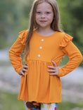 Load image into Gallery viewer, Fall Halloween & Thanksgiving Pumpkin Turkey Print Girls Long Sleeve Set
